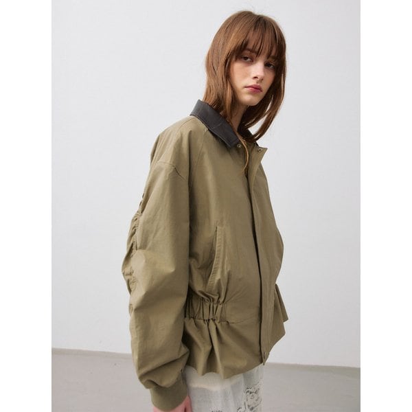 CINCHED WAIST BOMBER JACKET