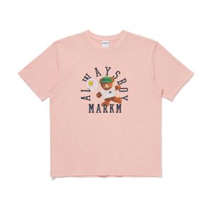 TENNIS BEAR GRAPHIC T-SHIRT_PINK ㅡMGIBC88211