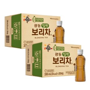 광동 밀싹보리차 무라벨 330ML X 40개