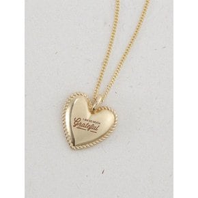 [14K Gold 각인] Tess Heart Necklac