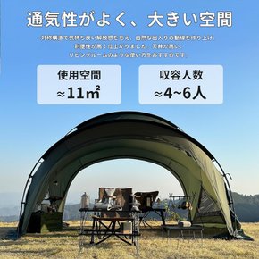 Tenplay [G-TENT-M] 4-6 350cm 4 70D 5000mm BBQ 300 170cm), PU 쉘터 텐트 돔 텐트 인용 폭