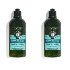 [해외직구] L`OCCITANE 록시땅 파이브허브 퓨어 프레쉬니스 샴푸 300ml 2팩