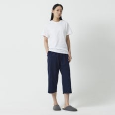 여 코튼 시어서커 7부 파자마 팬츠(NAVY / LIGHT NAVY / LIGHT GREY)