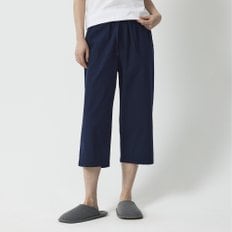 여 코튼 시어서커 7부 파자마 팬츠(NAVY / LIGHT NAVY / LIGHT GREY)