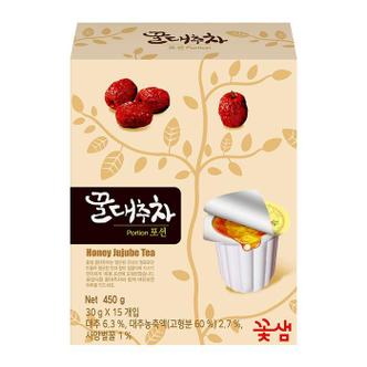 셀러허브 꽃샘 꿀 대추차 포션 15스틱 x 2개 (S12372732)