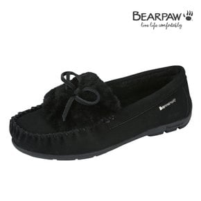 베어파우(BEARPAW) SYLVIA 여성 양털 블랙 모카신 K2434001PDW