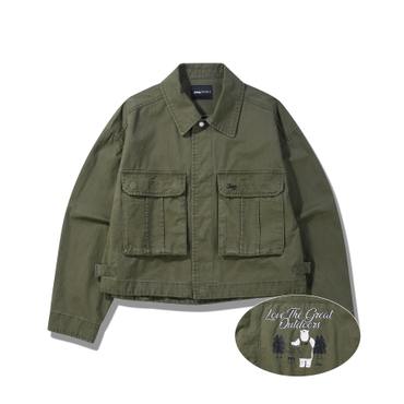 지프 25SS 신상품 (여전) 스노우워싱 카라넥점퍼 JQ2SHF212