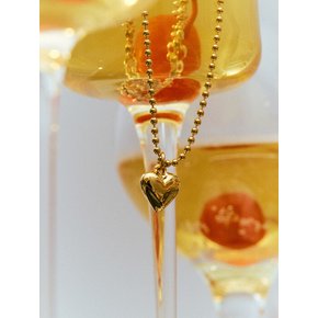 Petit Heart Ball Chain Necklace_VH2313NE007B