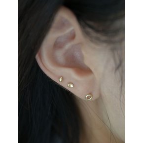 14k pebble & waterdrop piercing