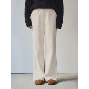 [Essential] Relaxed Boot-cut Banding Slacks_CTB512(Cream)