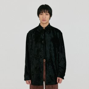 ZOSEF Oversize Shirts with Brooch - Black