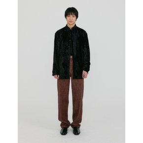 ZOSEF Oversize Shirts with Brooch - Black