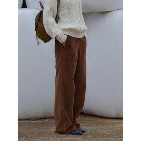 RIVET CORDUROY PANTS [BROWN]