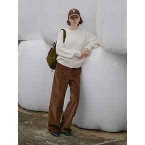 RIVET CORDUROY PANTS [BROWN]