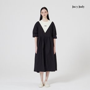 쥬시쥬디 J컬러블록허리셔링원피스 JXOP321N