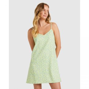 4377266 Roxy Shine A Light Dress For Women - QUIET GREEN FLORAL DELIGHT S