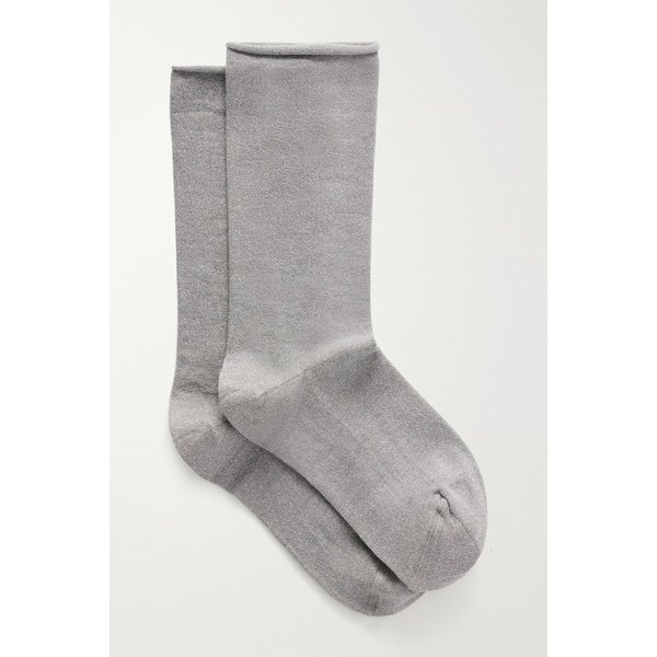 브루넬로쿠치넬리 메탈릭 캐시미어 블렌드 앵클 삭스 그레이 46376663163081480