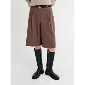 코이 울 버뮤다 하프 팬츠_브라운 / COII WOOL BERMUDA HALF PANTS_BROWN