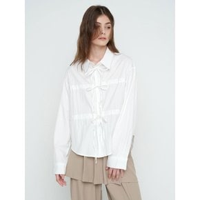 SOFT RIBBON SHIRT / WHITE