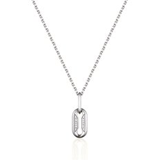 PREMIER AMOUR NECKLACE SILVER_WHITE / 62022006145