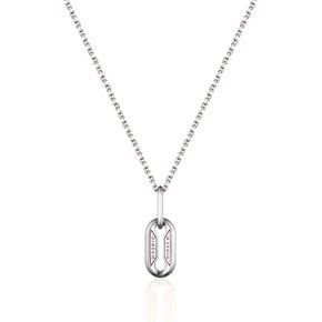 PREMIER AMOUR NECKLACE SILVER_WHITE / 62022006145