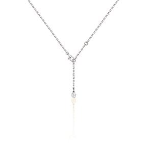 PREMIER AMOUR NECKLACE SILVER_WHITE / 62022006145