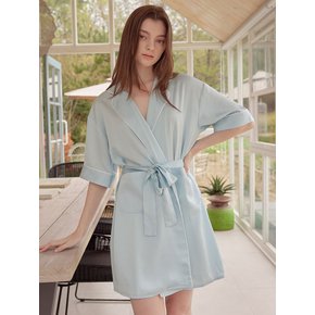 soft touch robe  skyblue