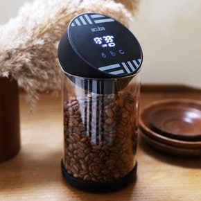 아쿠바 디지털 진공 밀폐용기 4종 커피 원두 보관통 캐니스터
