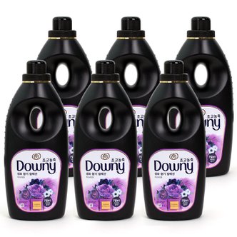 다우니 초고농축 퍼퓸 섬유유연제 블랙 미스티크 1L x6개