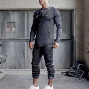 남성데일리룩 남자 트레이닝복 상의 긴팔 홈웨어 티셔츠