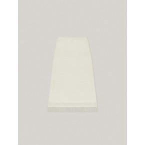 FRINGE KNIT SKIRT (CREAM)