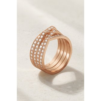 REPOSSI 레포시 앤티퍼 18k 로즈 골드 다이아몬드 링 1647597304798448