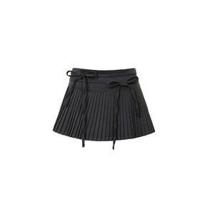 ECHO PLEATS SKIRT charcoal