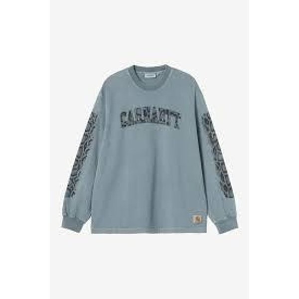26SS 칼하트 WIP 긴팔 티셔츠 I036387 3GGGD VELVET BLUE GARMENT DYED DOM