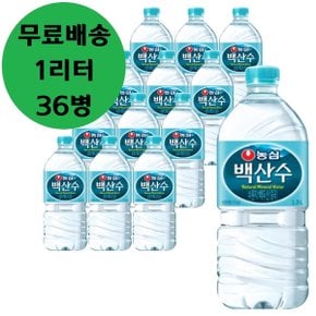 농심 백두산 백산수 1L x 36병 생수 물 1리터 페트 펫