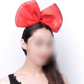 런드리본머리띠 여성왕리본 머리띠 놀이공원 생일파티 우정사진 단체응원 이벤트.._P380371742