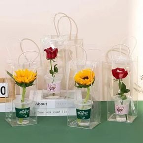 느낌상점 PVC 칠링백 아이스백 투명 얼음통 가을