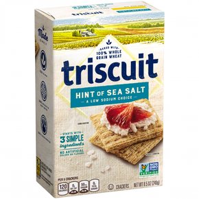 바다  소금  통곡물  밀  크래커  8.5온스의  Triscuit  Triscuit  힌트