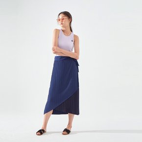 MOANA PLEATS SKIRT_NAVY BLUE