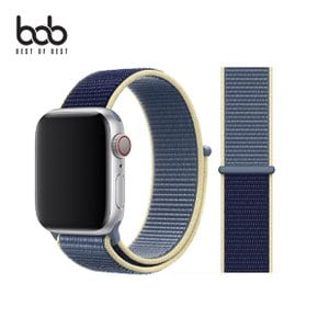 애플워치 전용 투톤 우븐 나일론 벨크로 스포츠 루프 밴드 Apple Watch 8 울트라 7 SE 6 5 4세대