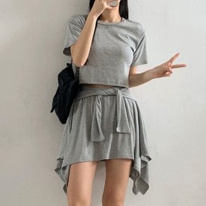 H스타일(SET)어반세트 여름 여성 트레이닝복세트 츄리닝셋트 치마바지셋업 홈웨어 데일리룩