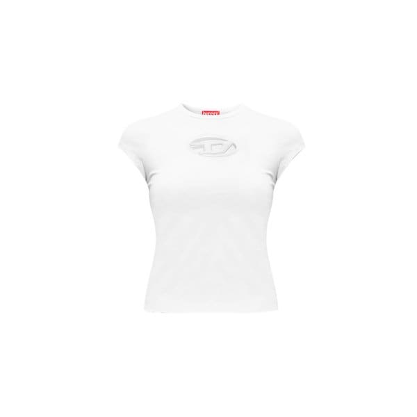 26SS T ANGIE 컷 아웃 티셔츠 화이트 A06268 0AFAA 100