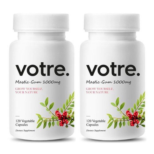 [2개 세트] Votre 보트레 매스틱검 1000mg 120정