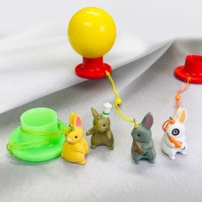 와글와글 토끼 파크골프티 티걸이 실리콘티포함 4세트