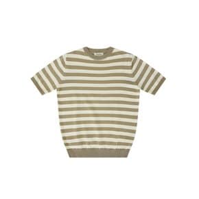 Essential cotton round neck kint (Beige/ivory)