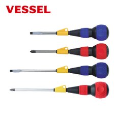 베셀 VESSEL 드라이버 220F 십자 2x150mm(+) 프리턴 전공드라이버 낙하방지코드장착 고리홀더