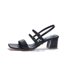 Square Buckle Sandal_Black