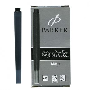 PARKER[파커] 만년필용 쿠잉크 카트리지 잉크(5개들이) 블랙 (S1162210)