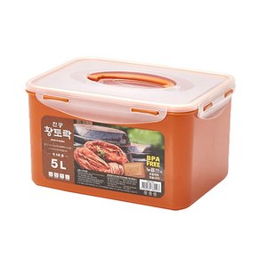 L5009SI 황토락 진공밀폐 김치통 5호중-5L