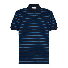 남성 스트라이프 피크 모노그램 폴로 티(4RF216G)